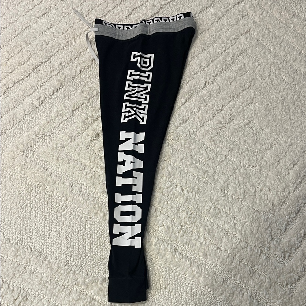 PINK Victoria's Secret Kids Black Joggers